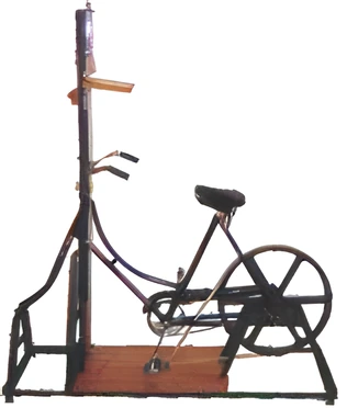 Bicycle Ergograph, in a Sentwin product photograph.