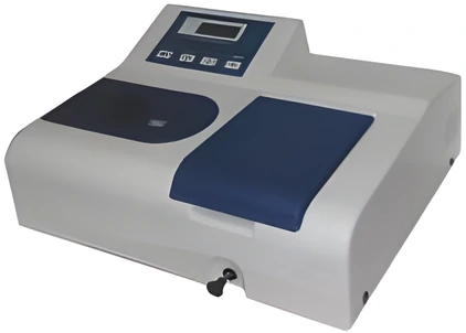 UV-Vis Single-Beam Microprocessor Spectrophotometer (Printer and RS232), in a Sentwin product photograph.