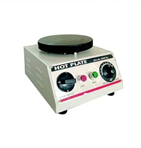 Sentwin round laboratory hot plate with 8" cast iron plate and rotary control.